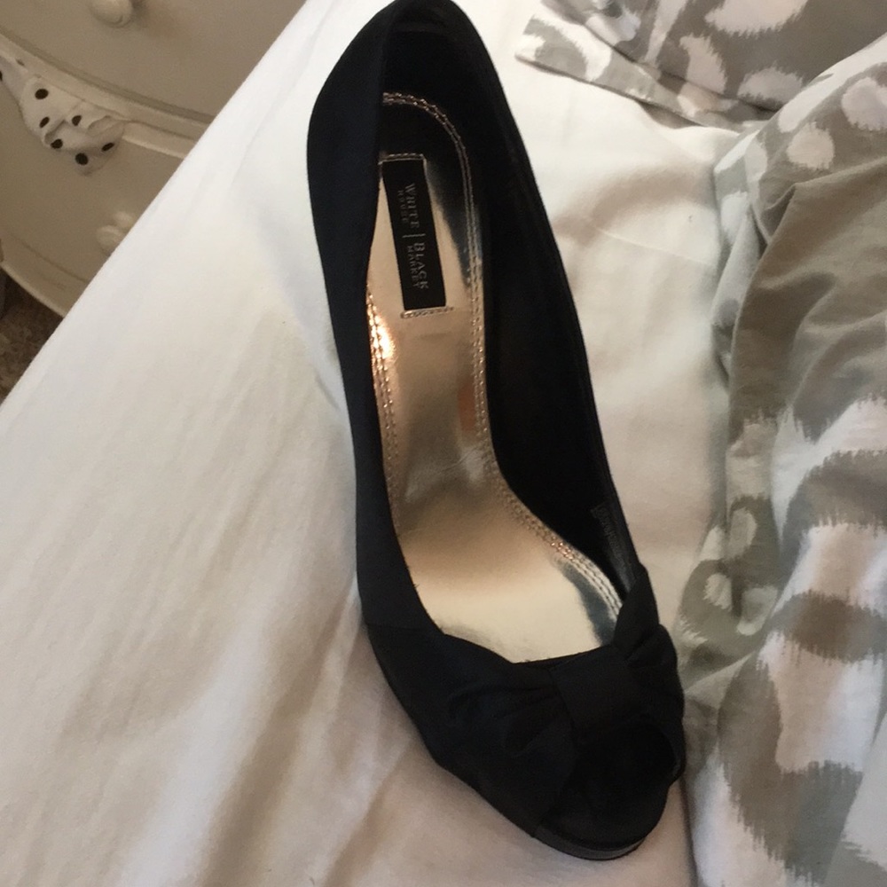White House black market peep toe high heel